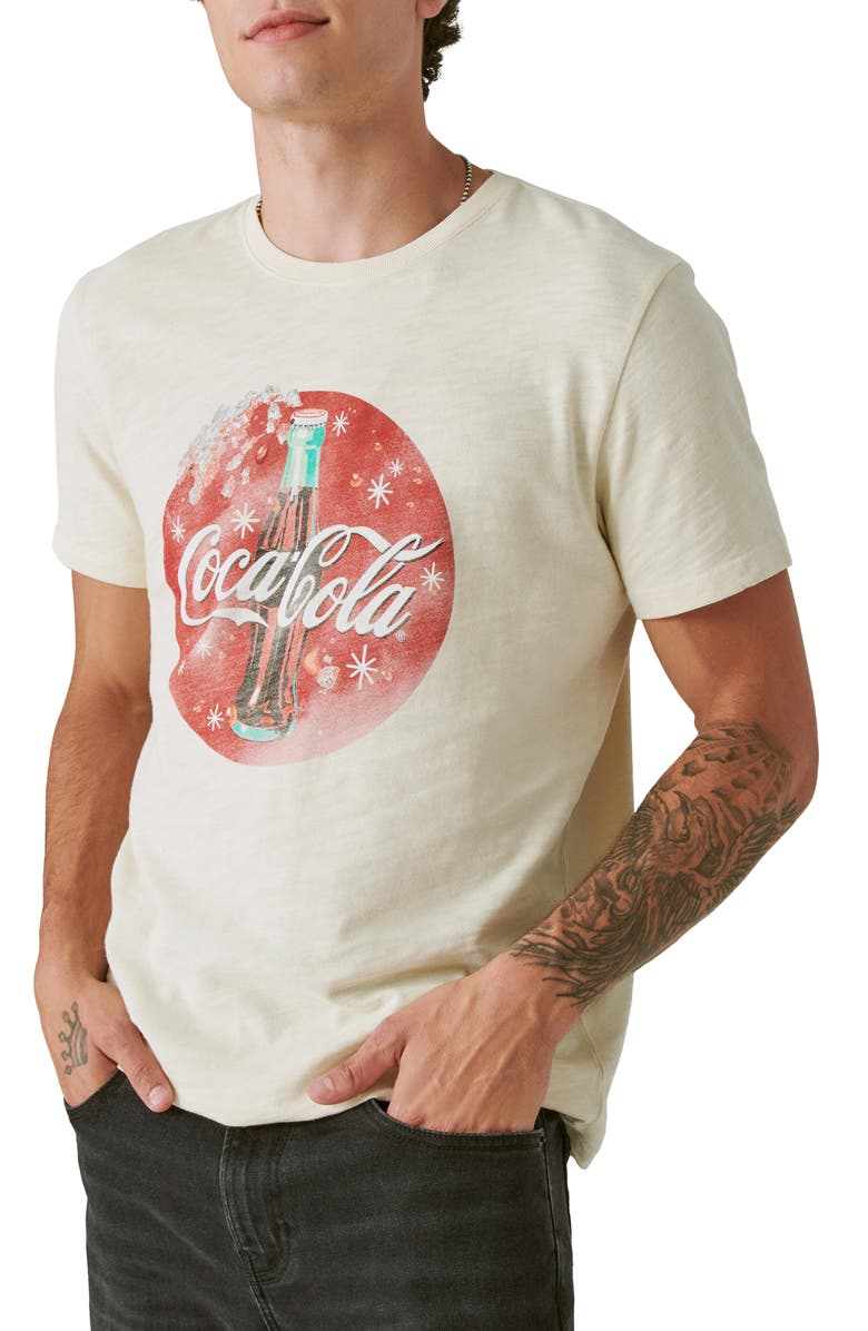 Lucky Brand Coca-Cola Bottle Cotton Graphic T-Shirt, Alternate, color,