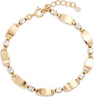 Nordstrom Oval Link Cubic Zirconia Bracelet
