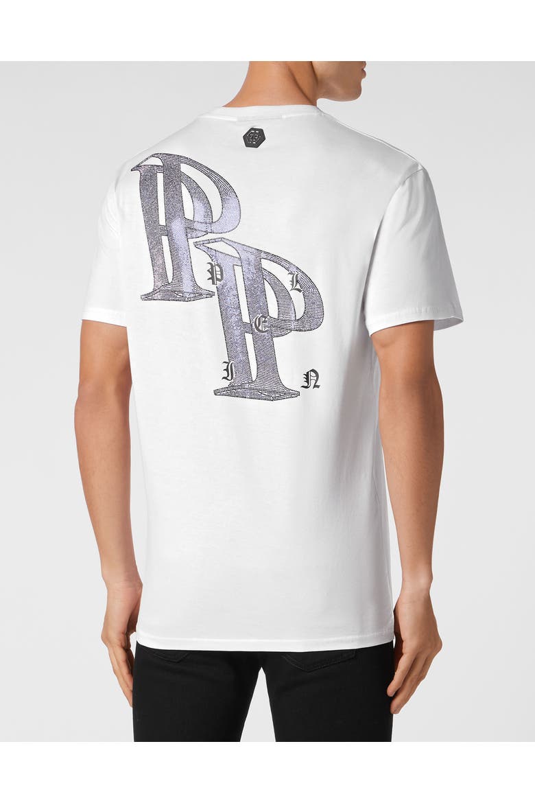 T-Shirt Round Neck Ss Wire Frame Men, Alternate, color, white