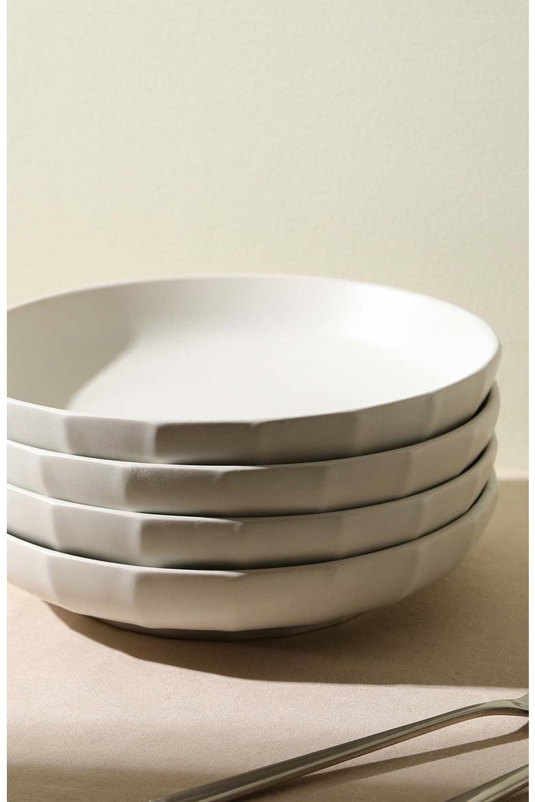 Rio Stoneware 4-Piece Pasta Bowl Set, Alternate, color, Beige