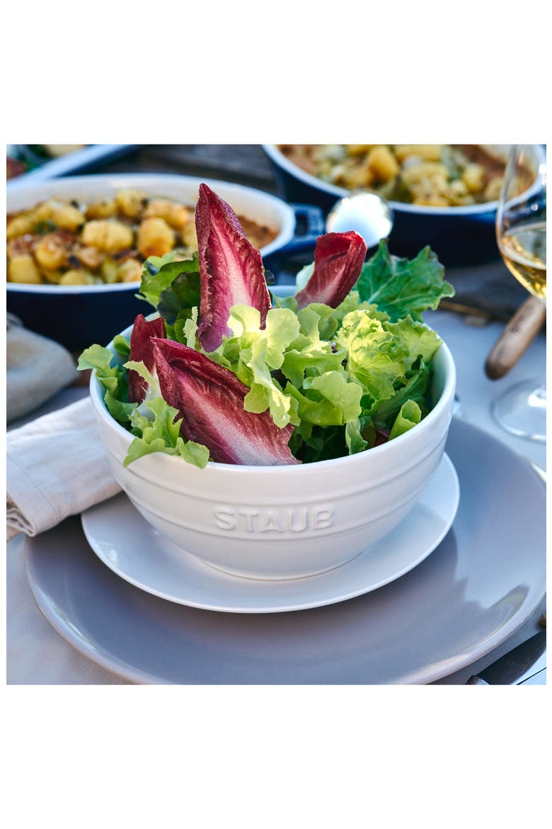 Ceramic 2-Piece Large Universal Bowl Set, Alternate, color, WHITE
