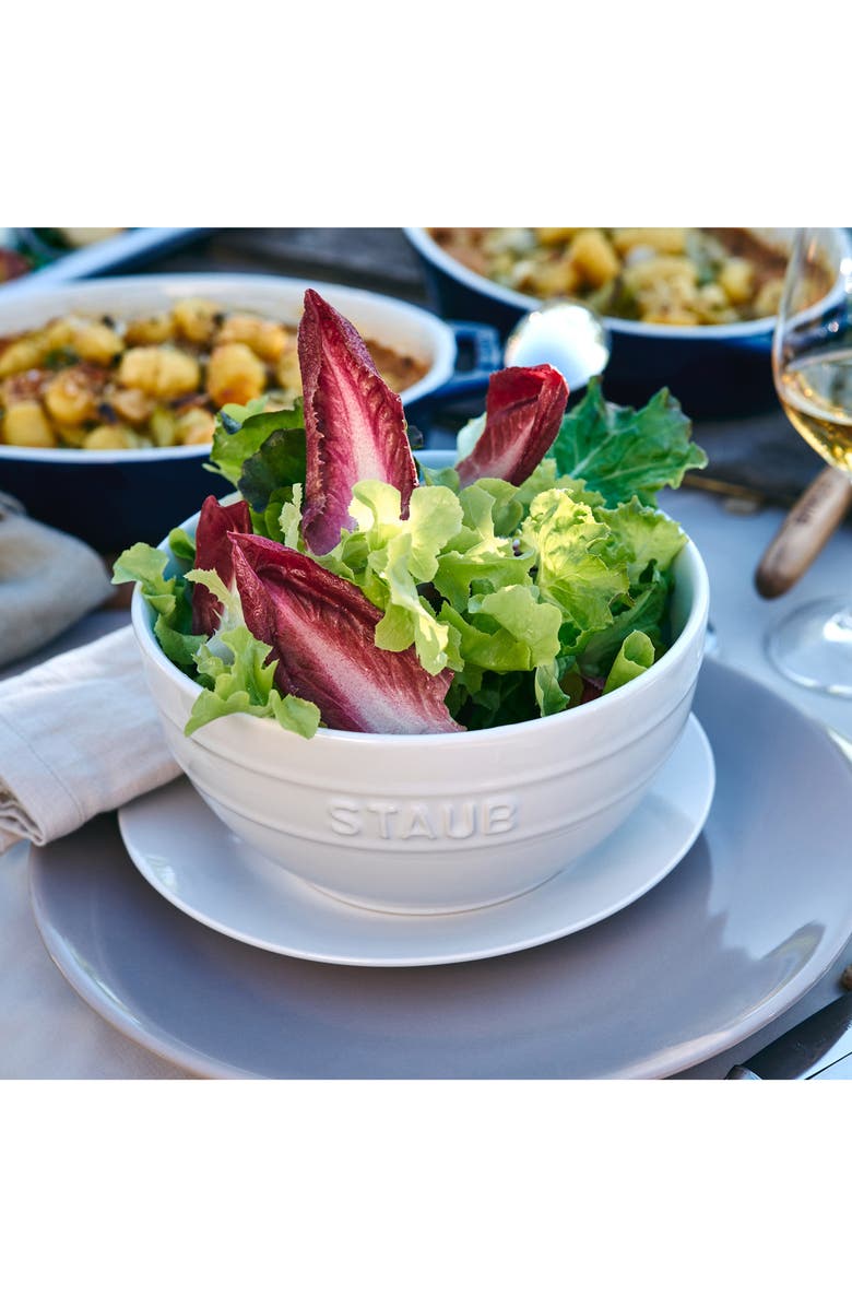 Staub Ceramic 2-Piece Large Universal Bowl Set, Alternate, color, White