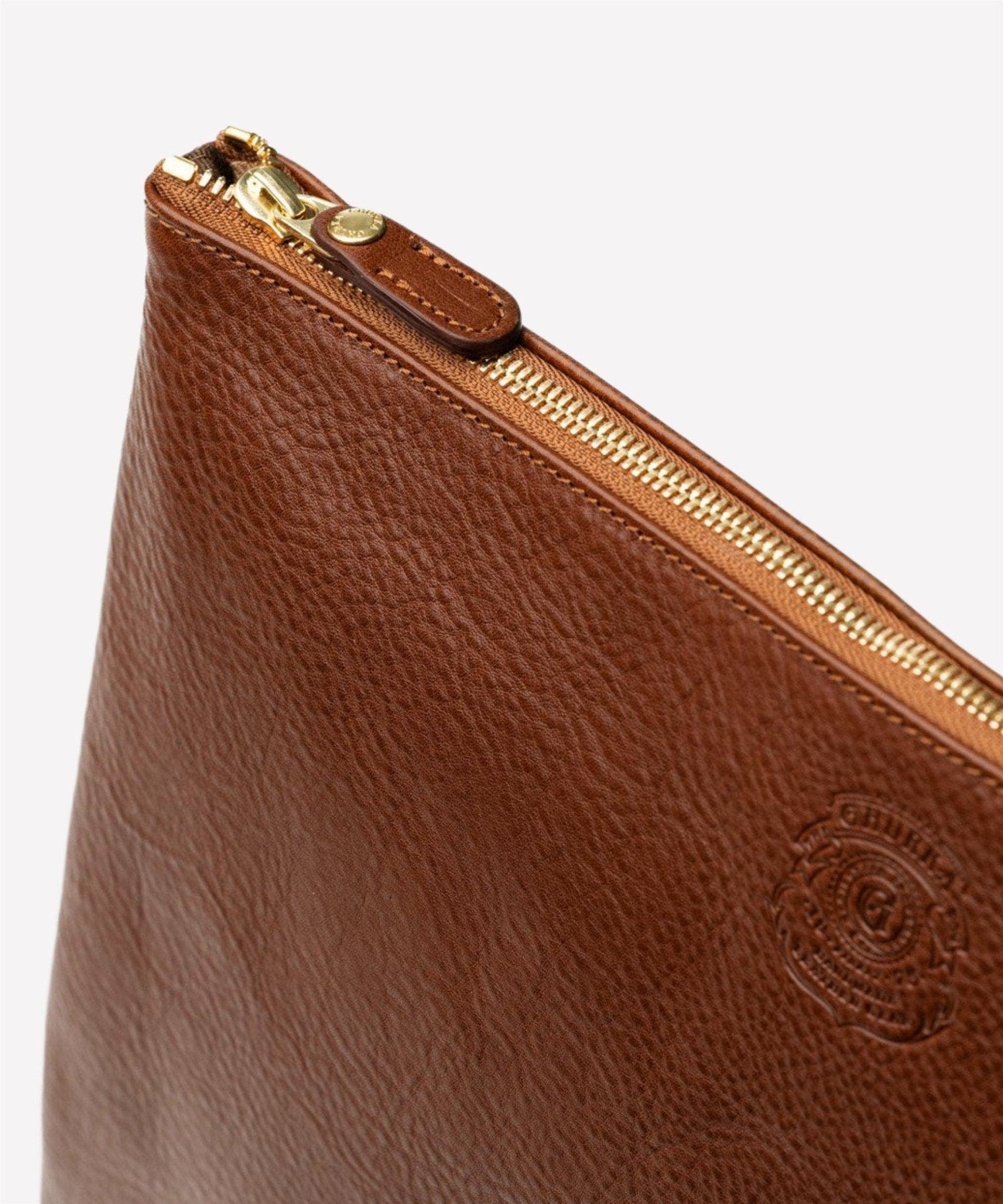 Pouch III No. 65, Alternate, color, Vintage Chestnut Leather