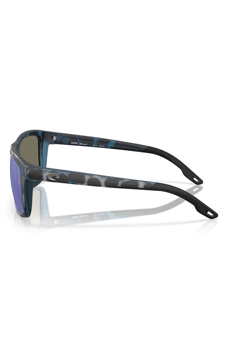 Costa Del Mar Mainsail 55mm Mirrored Polarized Rectangular Sunglasses, Alternate, color,