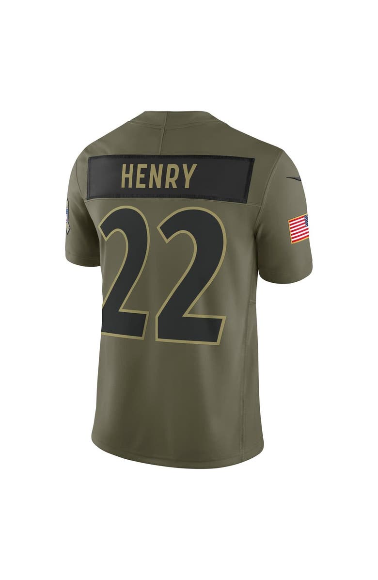 Nike Men's Nike Derrick Henry Olive Baltimore Ravens 2025 Salute to Service Limited Jersey, Alternate, color, Olive