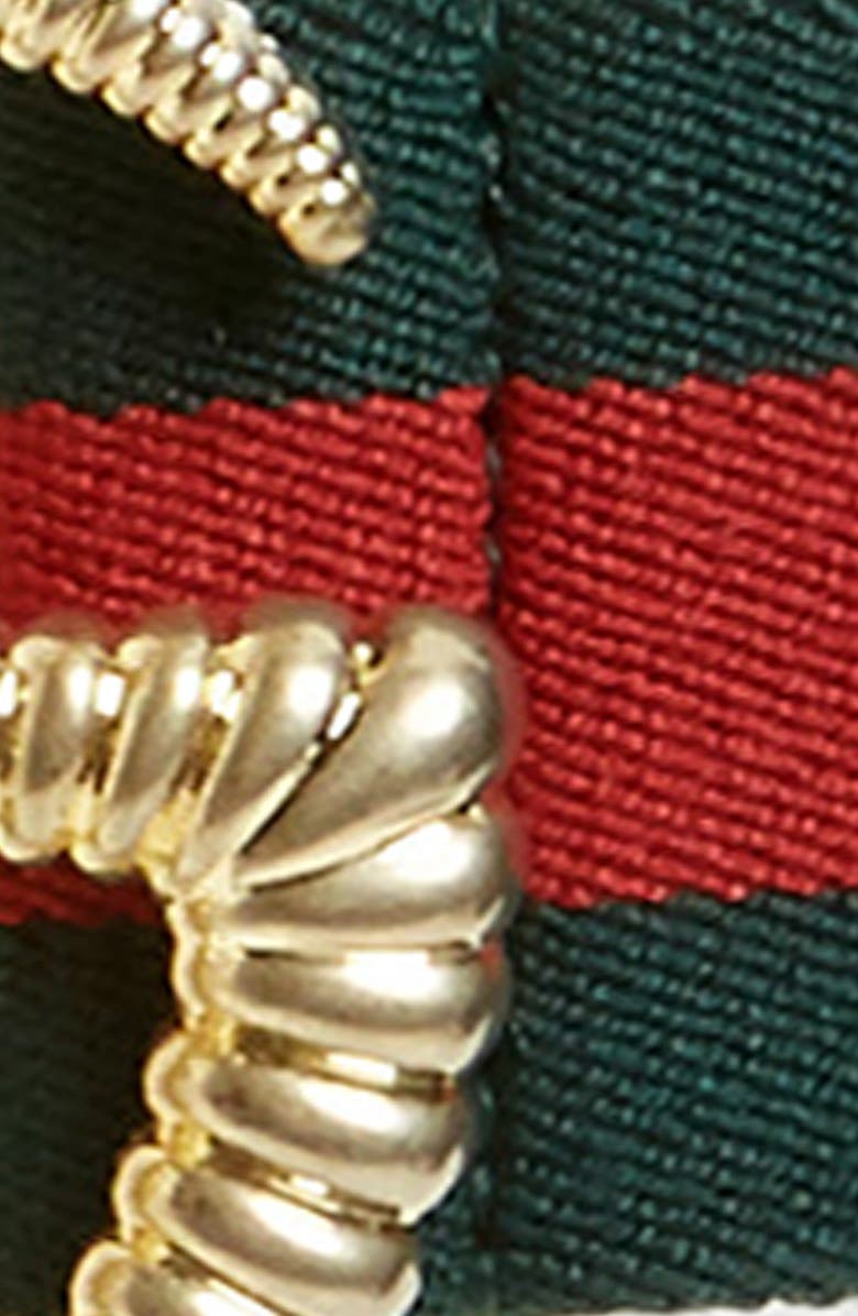 Gucci Logo Buckle Stripe Webbed Elastic Belt, Alternate, color,