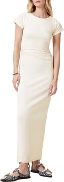 AllSaints Katarina Slim Fit Cap Sleeve Maxi Dress