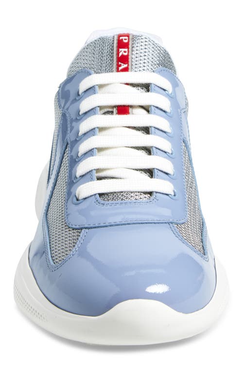 Prada America's Cup Panelled Sneakers In Black