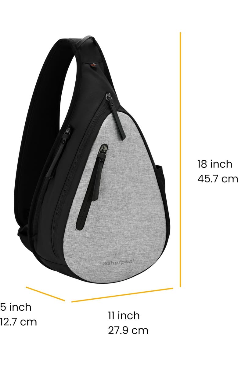 Sherpani Esprit Anti Theft RFID Protection Sling Bag, Fits 10'' Tablet, Sterling - Lite, Alternate, color,