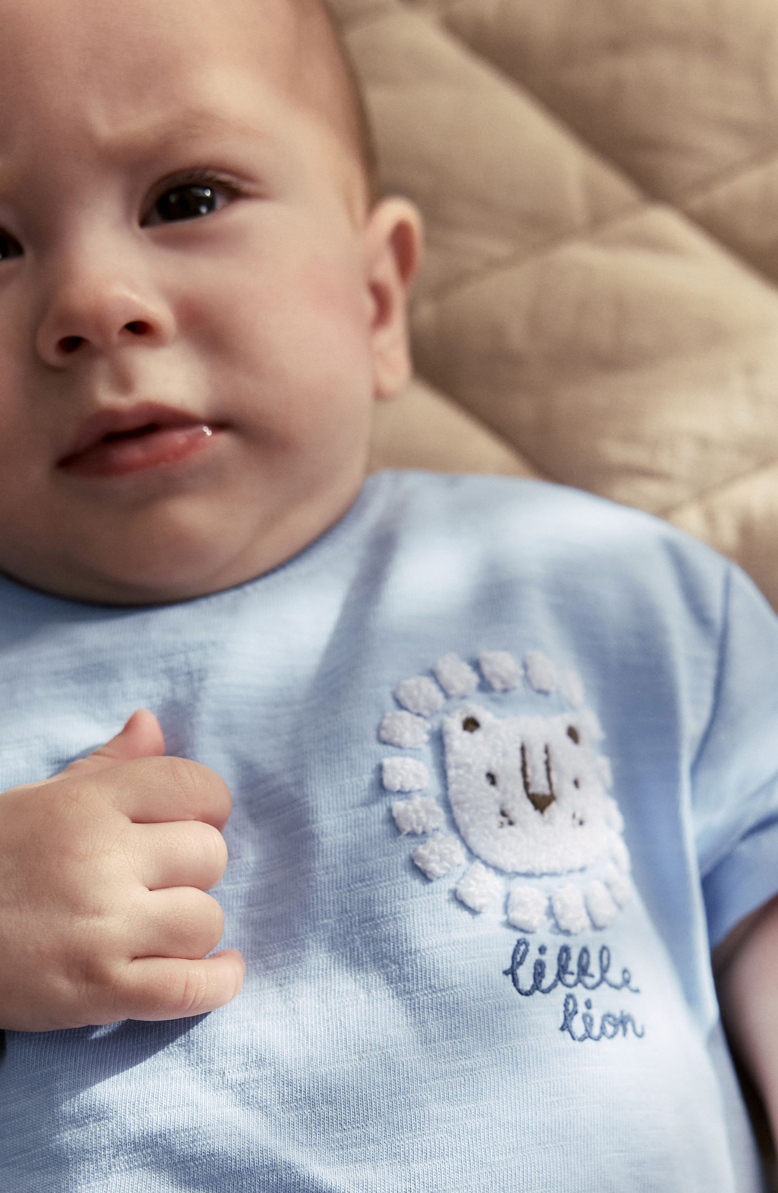 NEXT Little Lion Cotton T-Shirt & Seersucker Shorts Set — фото 8