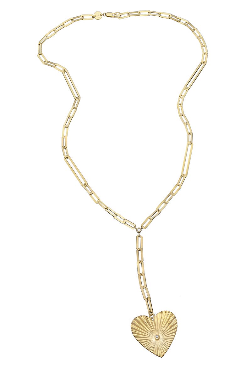 Sheldon Diamond Pendant Y Necklace, Main, color, YELLOW GOLD