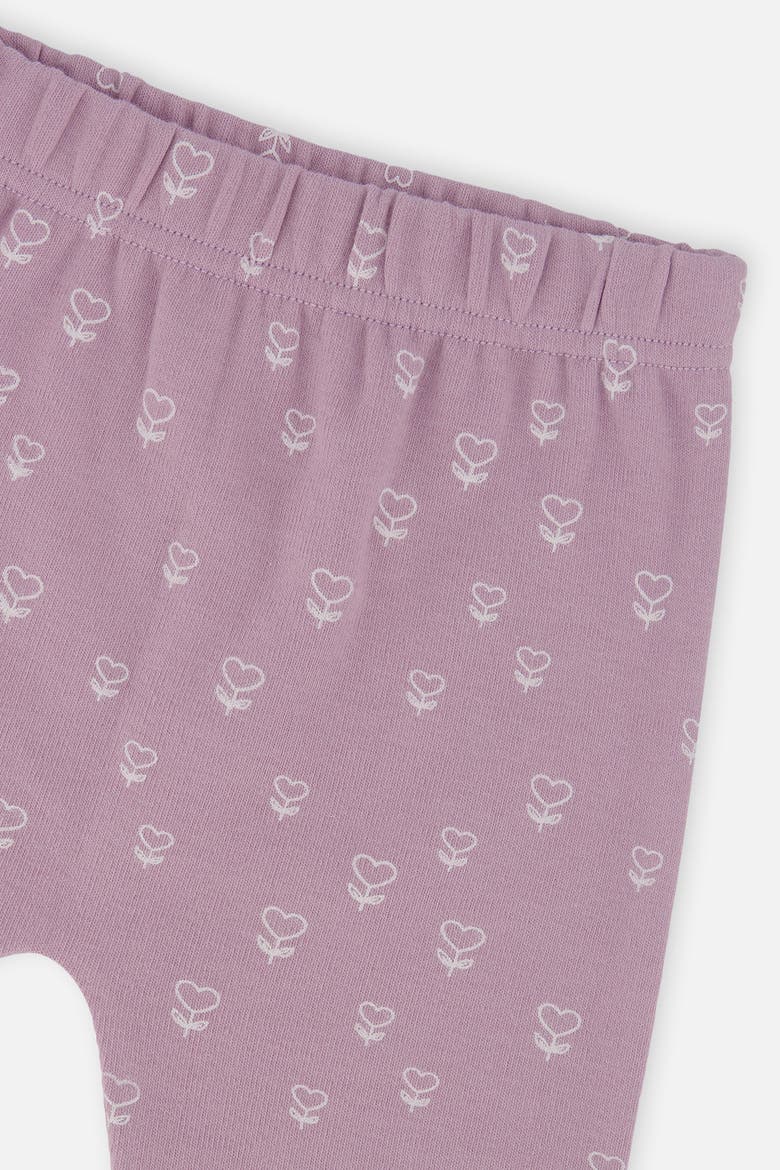 Organic Cotton Floral Soft Cozy Pants and Long Sleeve Top Set, Alternate, color, Purple Floral Print