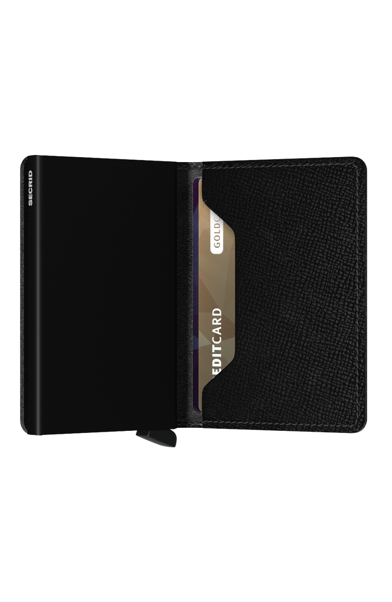 Secrid Slimwallet Crisple, Alternate, color, Black