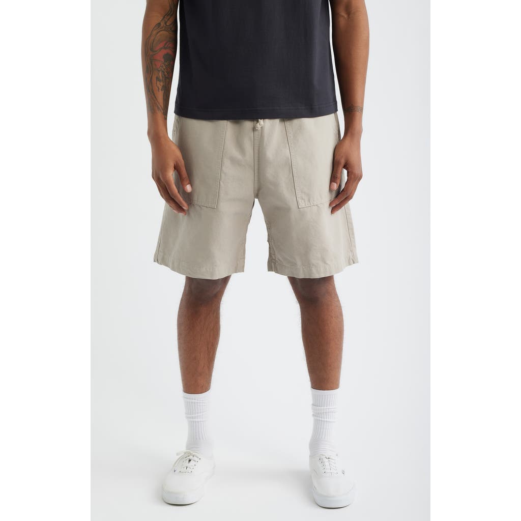 Service Works Classic Cotton Poplin Drawstring Chef Shorts In Neutral