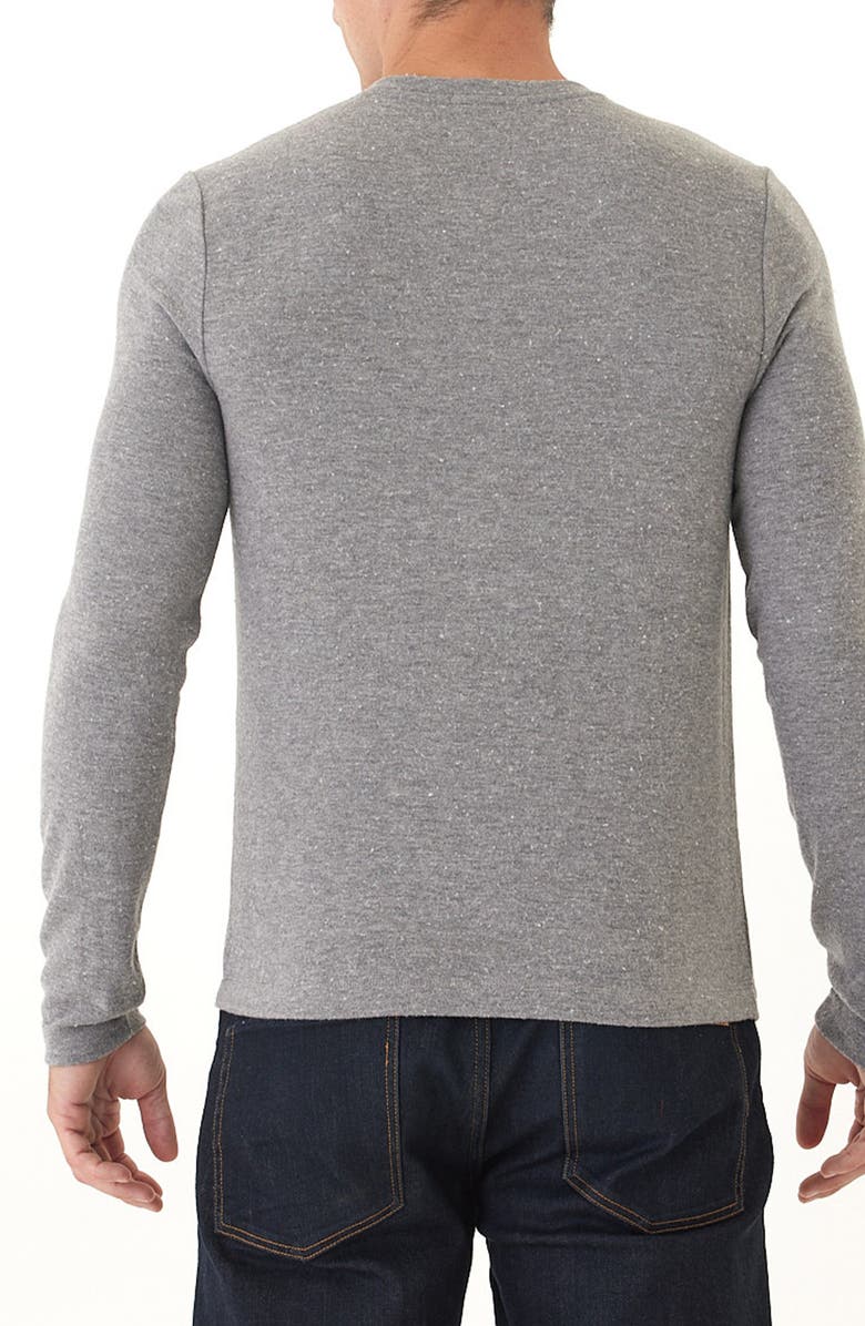 Threads 4 Thought Elias Heathered Henley, Alternate, color, Heather Grey