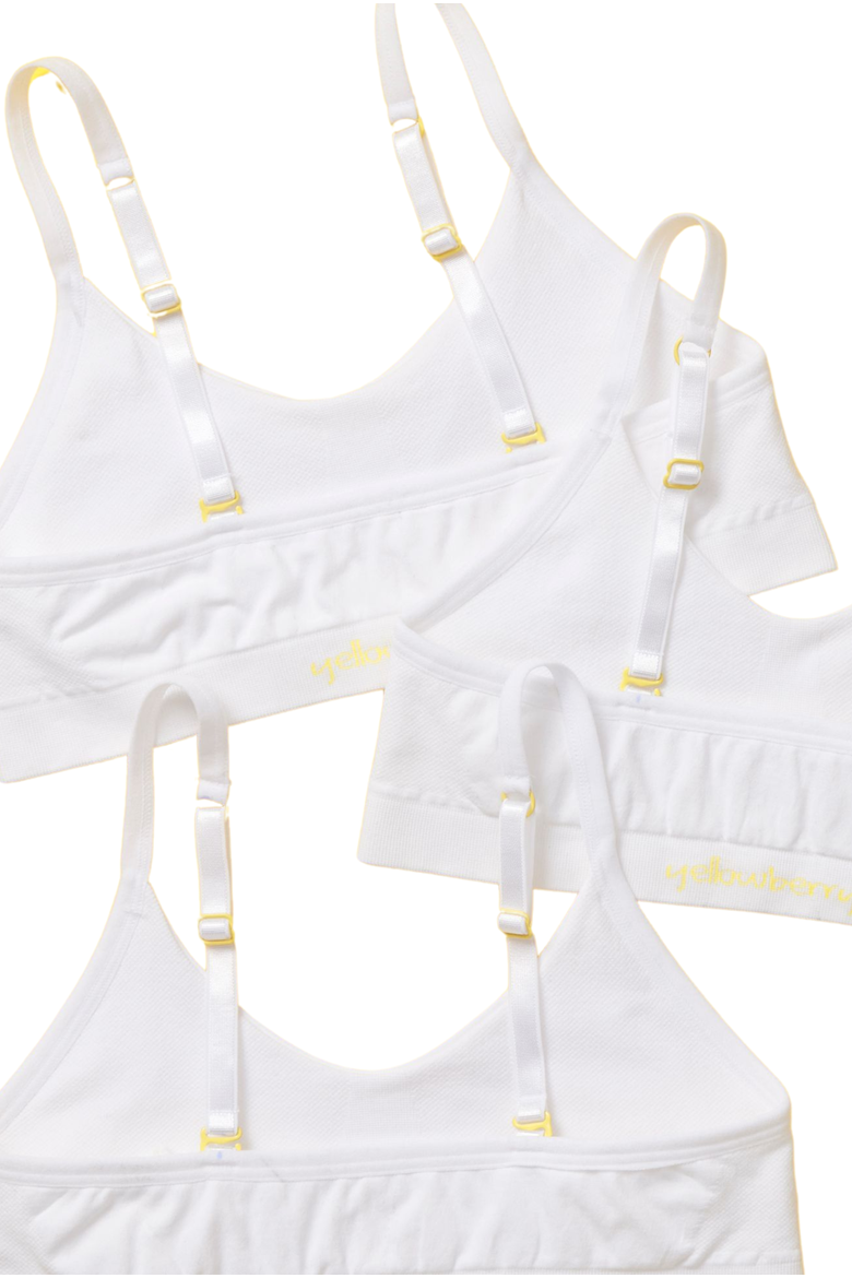 Tulip Seamless Bra 3PK, Alternate, color, Snowflake