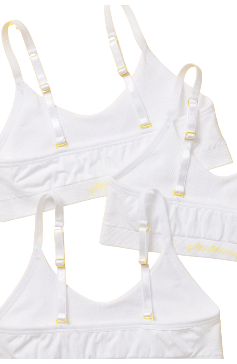 Yellowberry Tulip Seamless Bra 3PK, Alternate, color, Snowflake