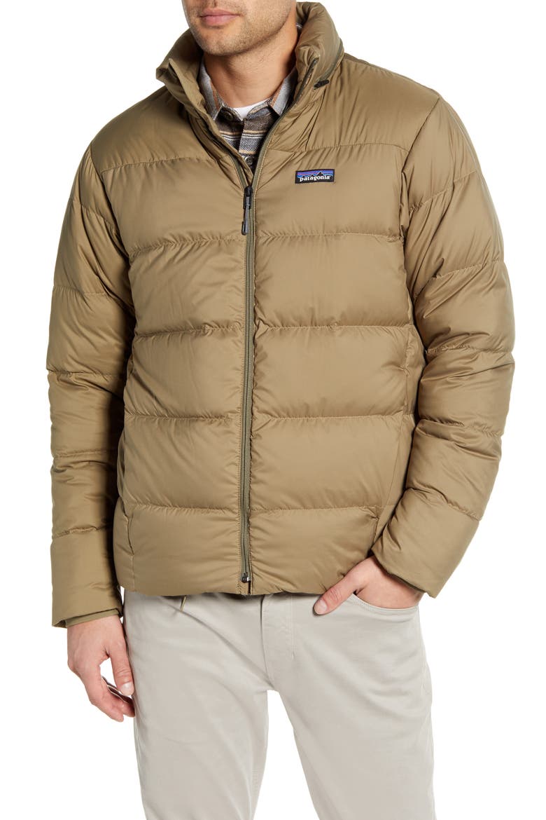 Silent Water Repellent 700 Fill Power Down Jacket, Alternate, color, SAGE KHAKI