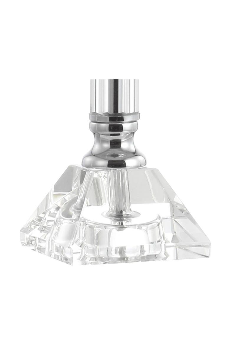 Dana 19.5" Crystal Column/Metal LED Table Lamp, Clear, Alternate, color, Clear
