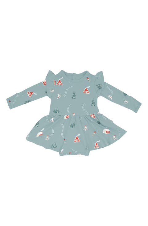Alpine Village Long Sleeve Skirted Bodysuit (Baby)
