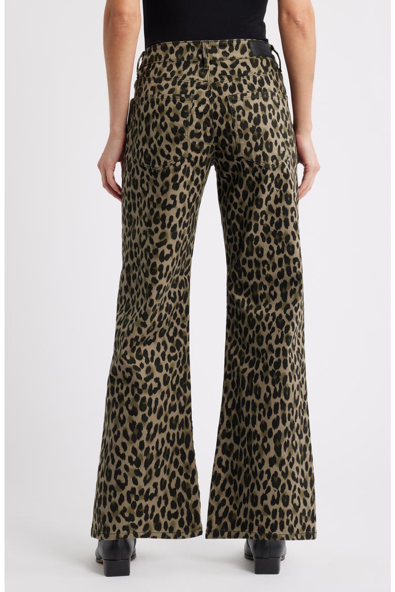 Sabrina Wide Leg Jeans, Alternate, color, GREEN LEO DENIM