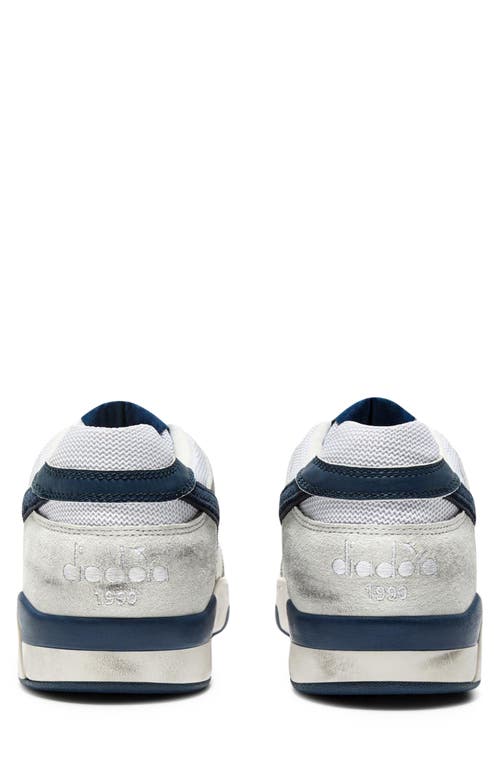 Diadora Heritage B.560 Used Lace In White/majolica Blue