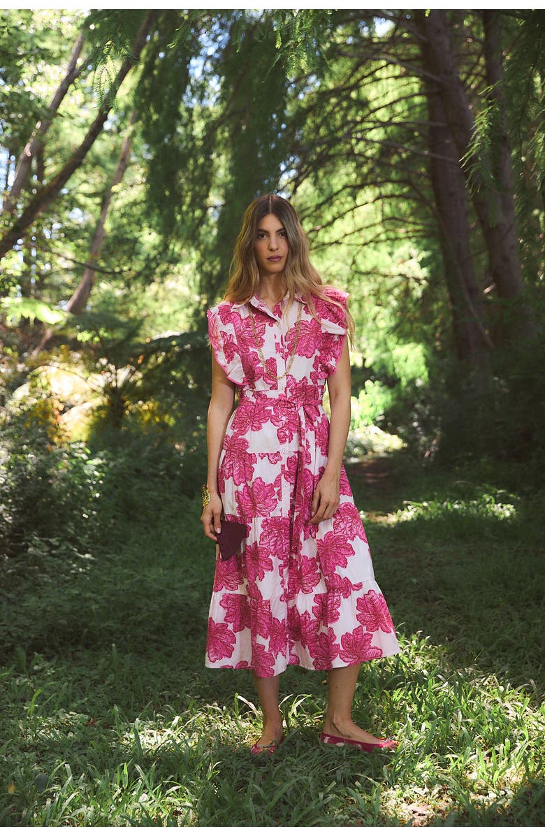 Ro's Garden Cc Ernestine Maxi Dress, Alternate, color, Pink Eenika