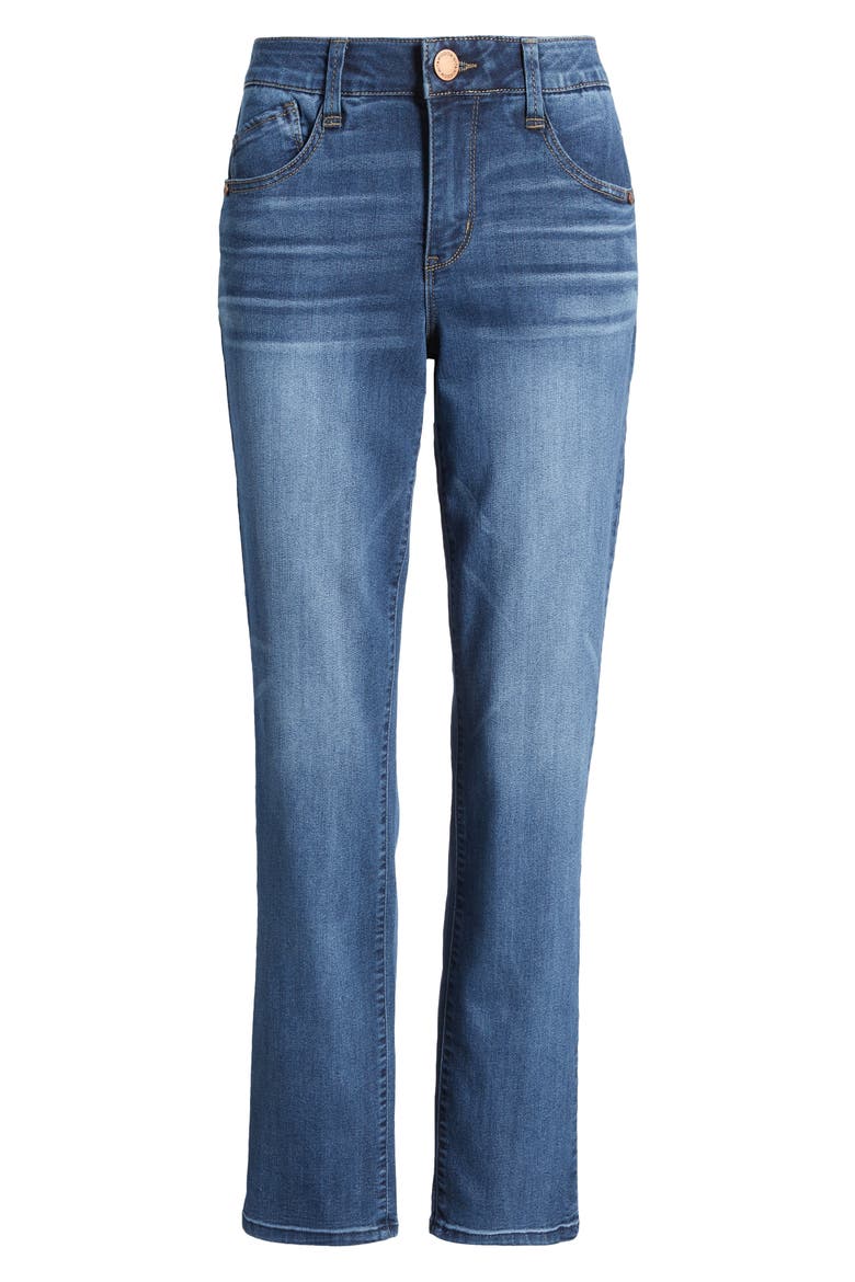 'Ab'Solution Straight Leg Jeans (Nordstrom Exclusive), Alternate, color, BLUE