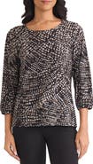 Jones New York Scattered Dot Top