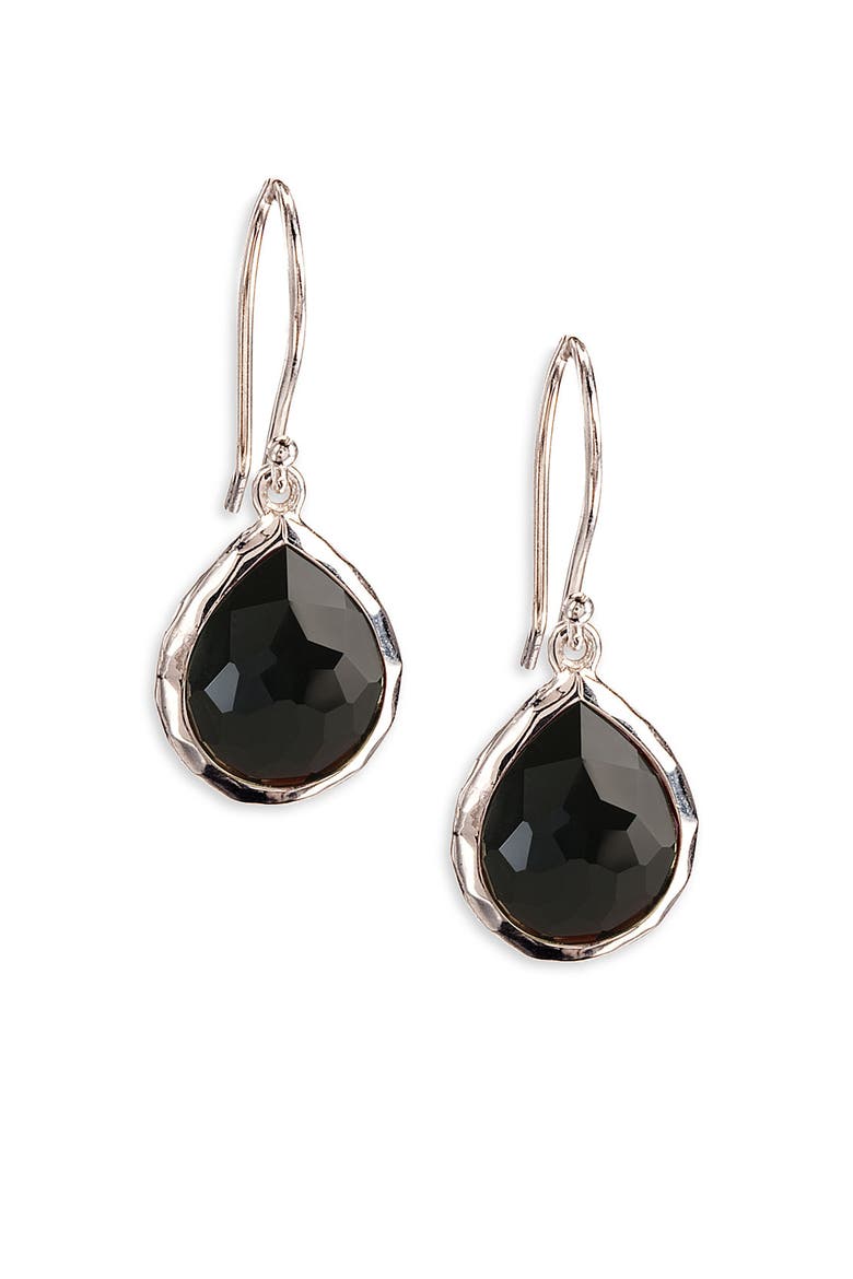 Rock Candy® Teeny Teardrop Earrings, Main, color, SILVER
