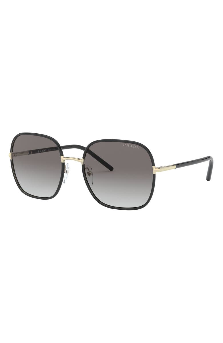 Prada 58mm Gradient Square Sunglasses, Alternate, color, 