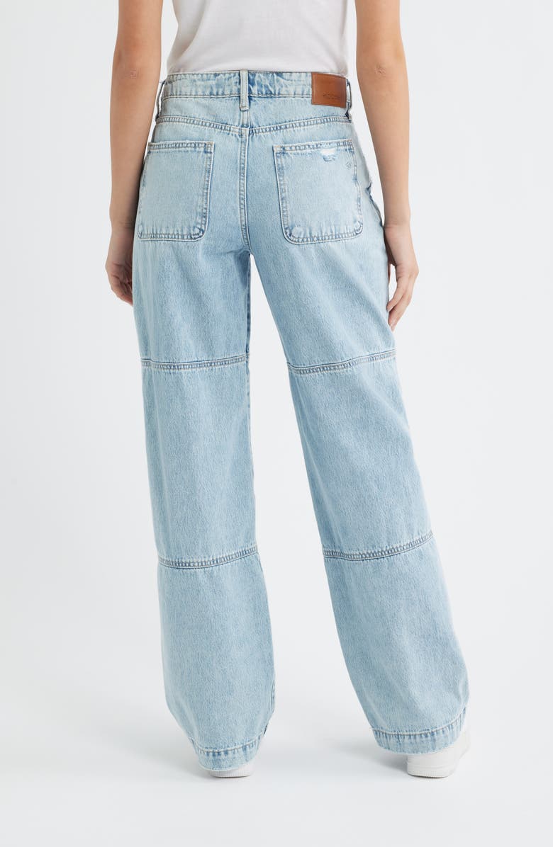 HIDDEN JEANS 33 Hour Seamed Dad Jeans, Alternate, color, Light Wash