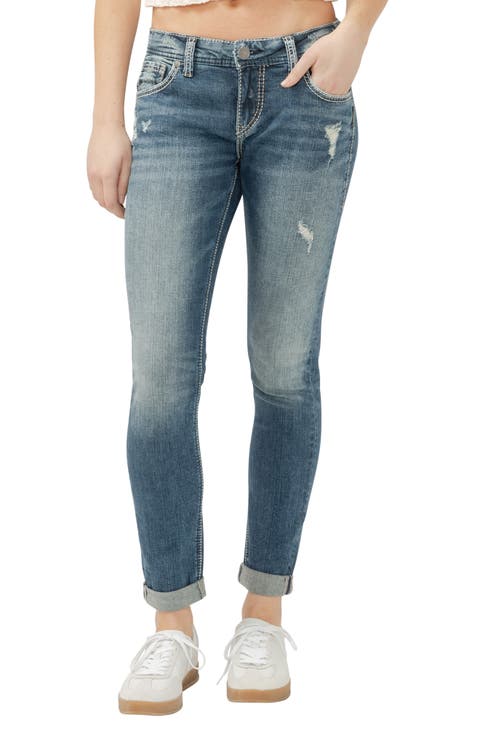 Girlfriend Mid Rise Petite Jeans