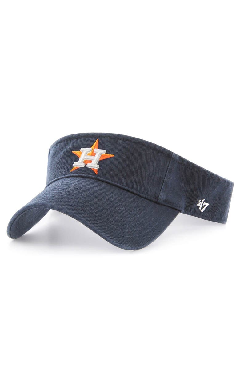 '47 Men's '47 Navy Houston Astros Clean Up Adjustable Visor, Main, color,
