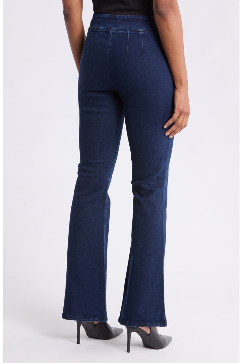 Revenge High Waist Flare Jeans, Alternate, color, PORTOBELLO