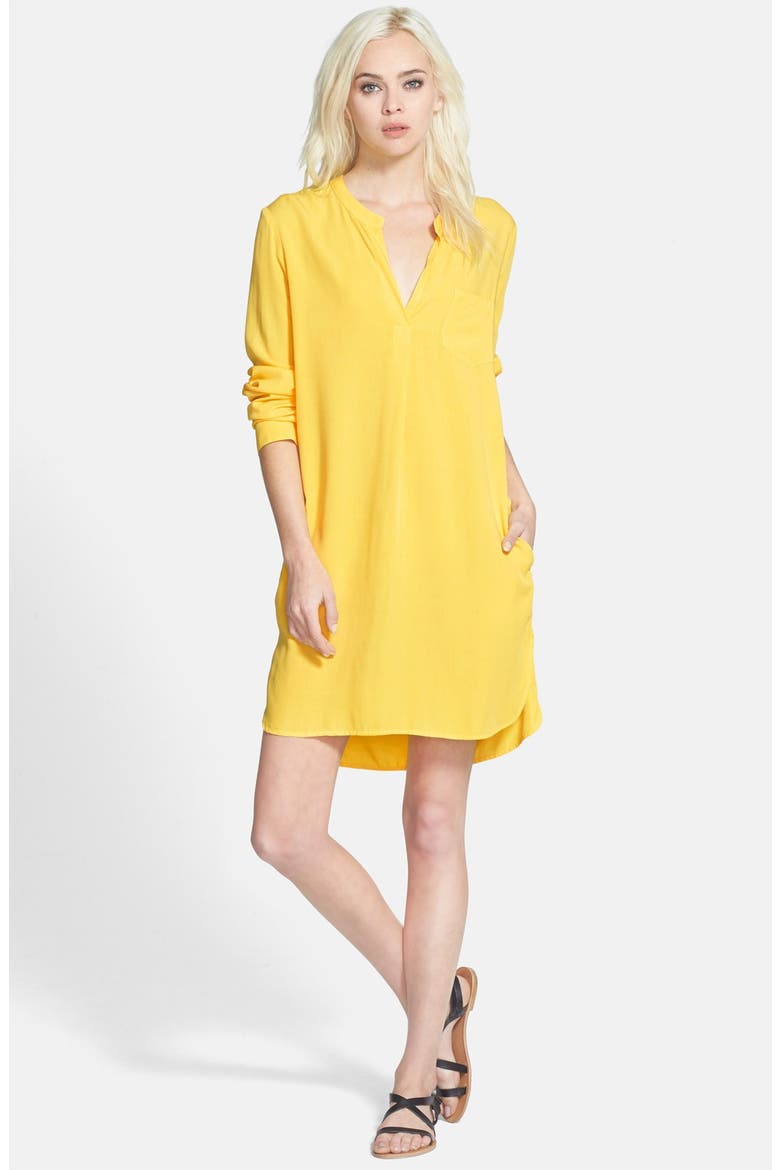 Tunic Dress, Alternate, color, LEMON YELLOW