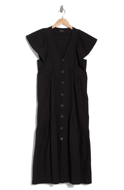 Area Stars Bea Button Front Dress In Black