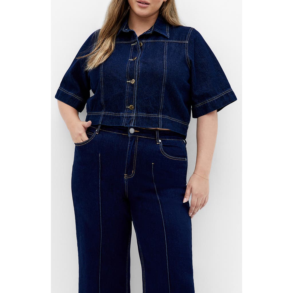 CITY CHIC CITY CHIC MILLIE SHORT SLEEVE DENIM JACKET
