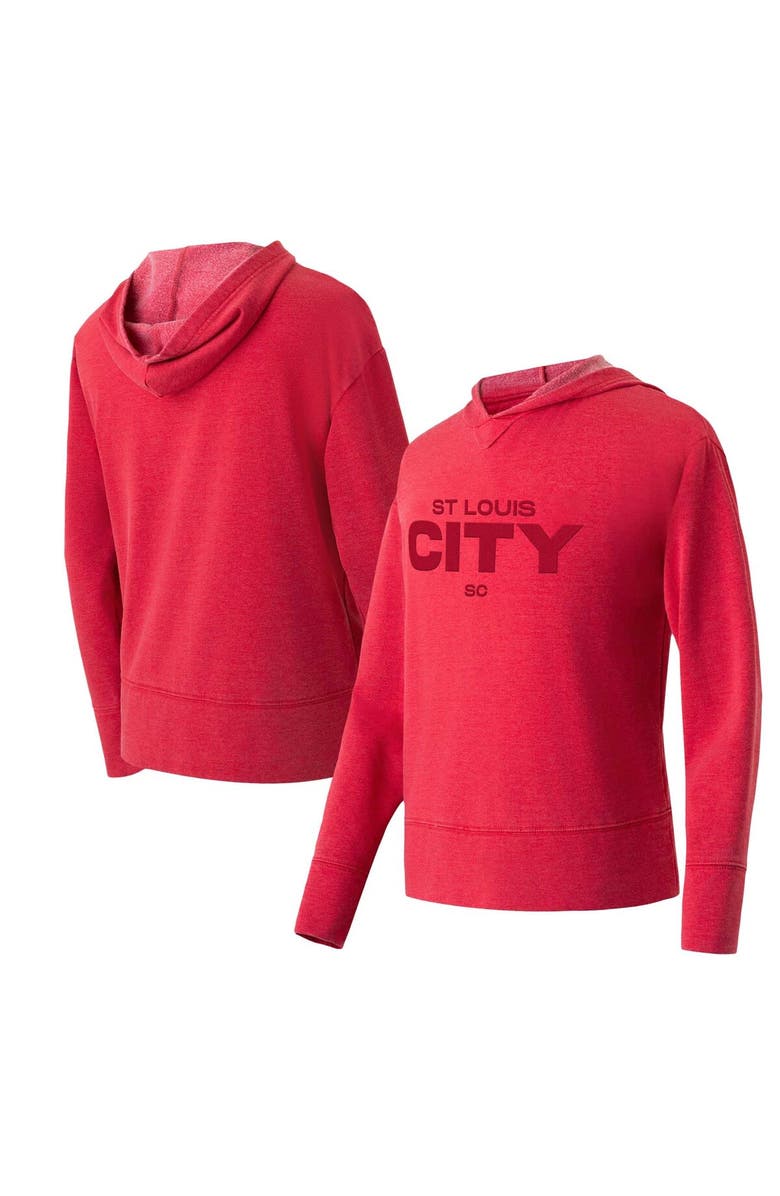 CONCEPTS SPORT Women's Concepts Sport Red St. Louis City SC Volley Hoodie Long Sleeve T-Shirt, Main, color,