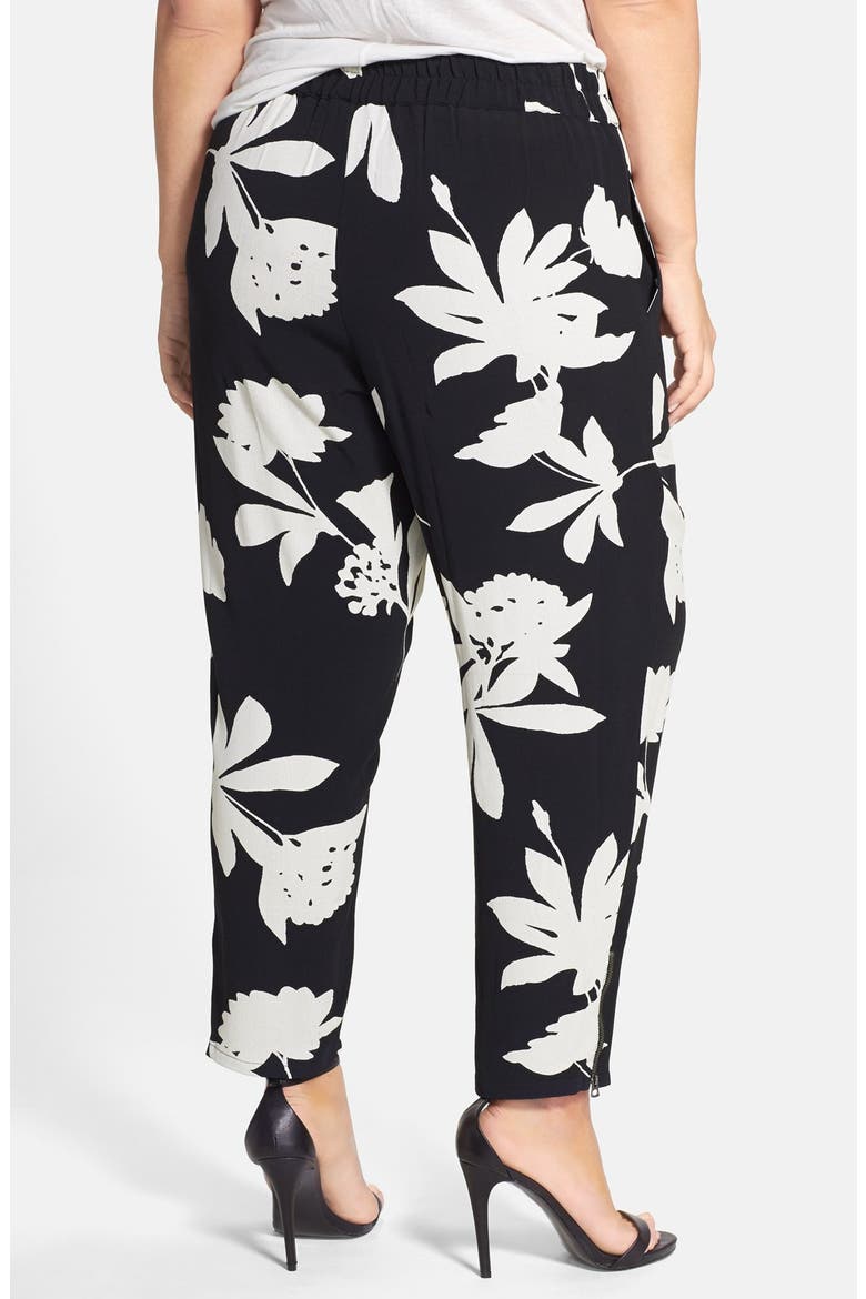 'Silho Vines' Pants, Alternate, color, BLACK MULTI