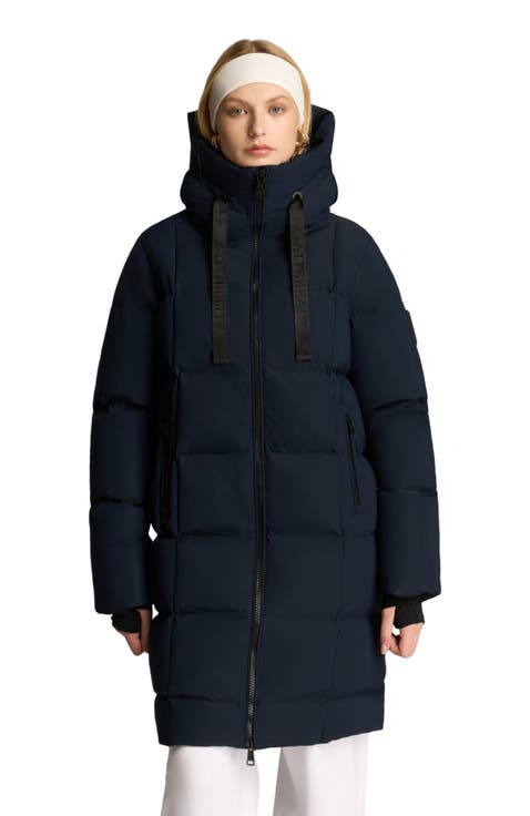 Cluze Mid-Length Puffer with Square Quilting
