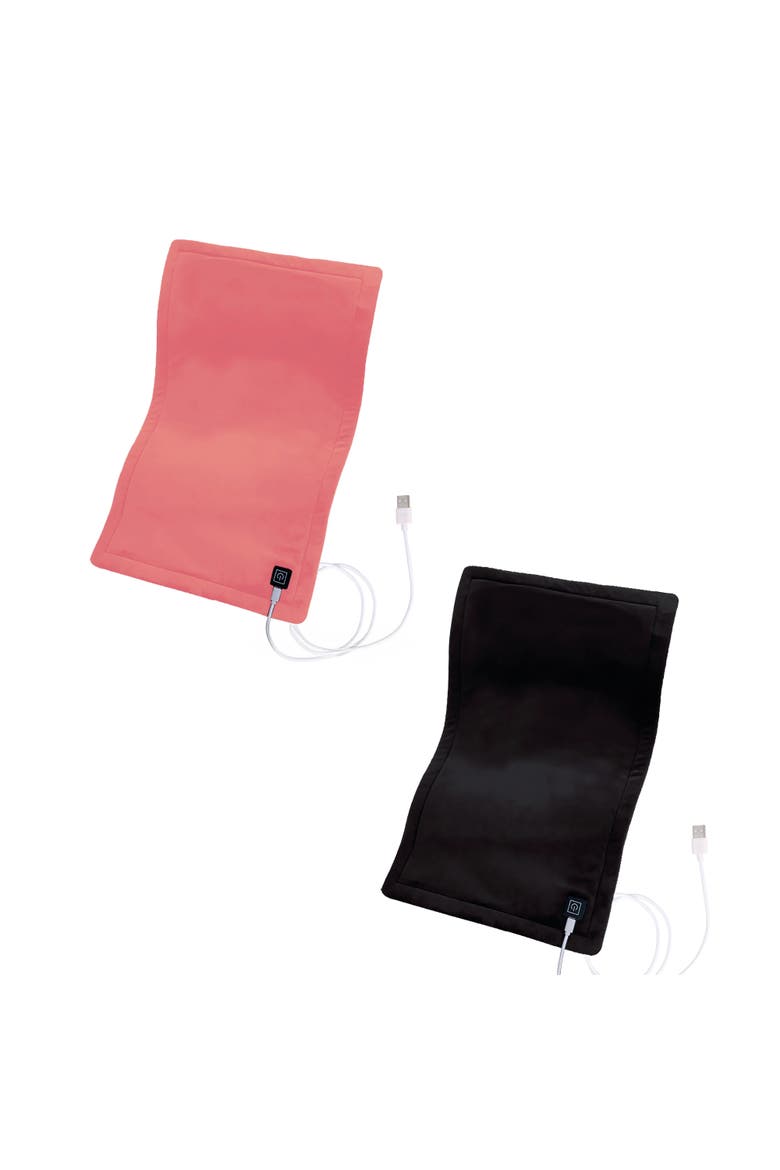 Comfort Duo Extra Large Electric Heating Pads & Black, Main, color, Multicolor