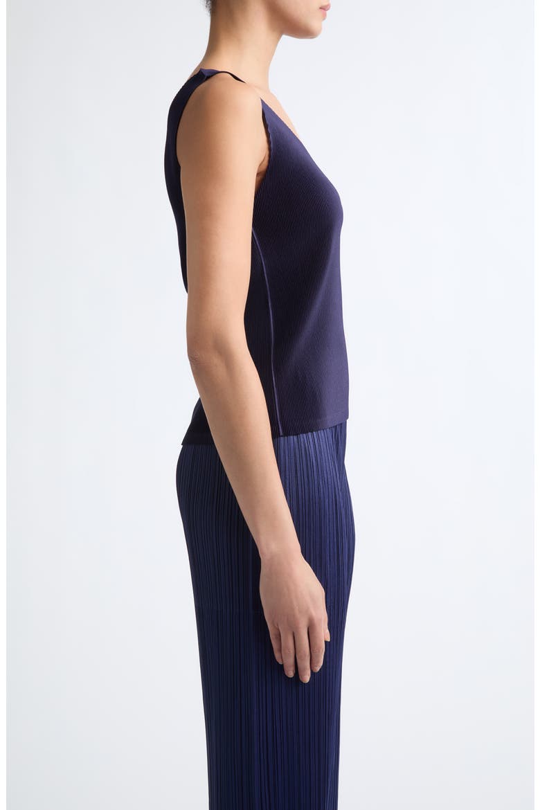 Mist September Pleated Tank, Alternate, color, NAVY