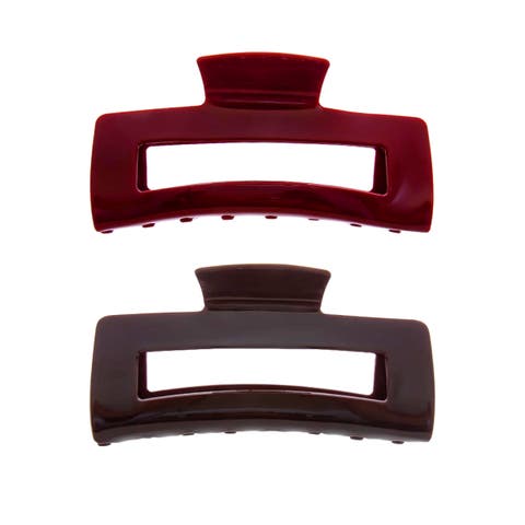Large Colored Gloss Cutout Claw Clip