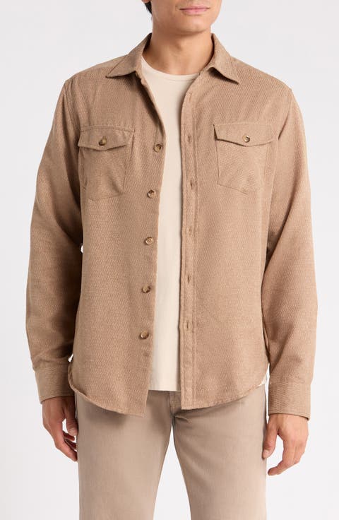 Chevron Button-Up Shirt