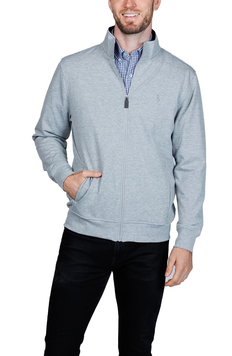 TailorByrd Fleece Full Zip Jacket, Alternate, color, Grey Heather