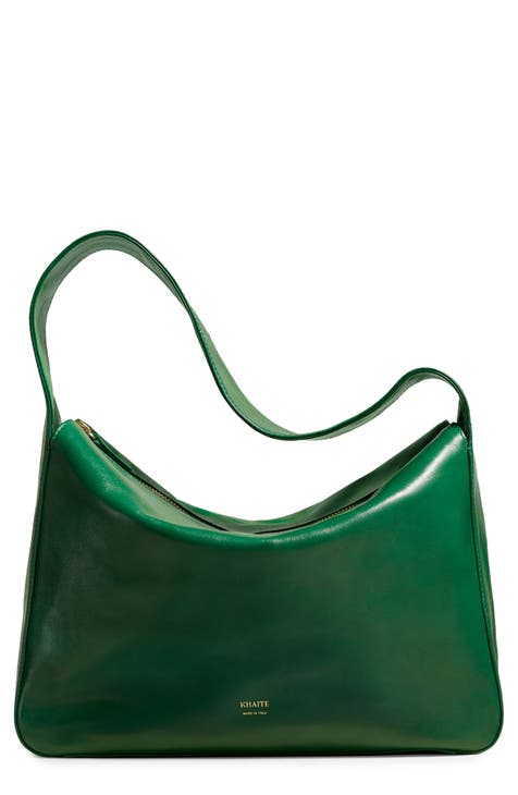 Emerald green designer bag best sale