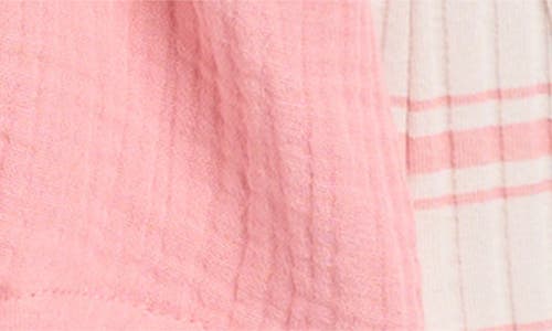 Jessica Simpson Embroidered Smocked Top & Flared Leggings Set In Pink
