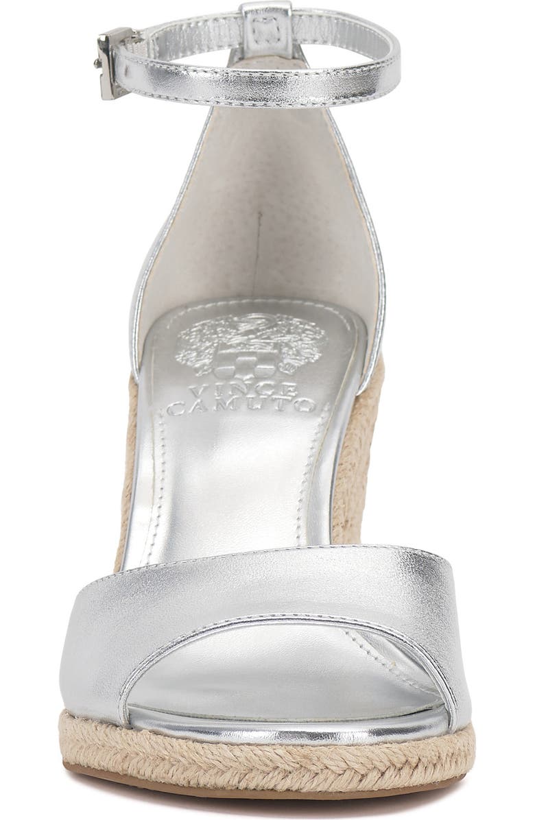 Vince Camuto Felyn Espadrille Wedge Sandal, Alternate, color, Lux Silver