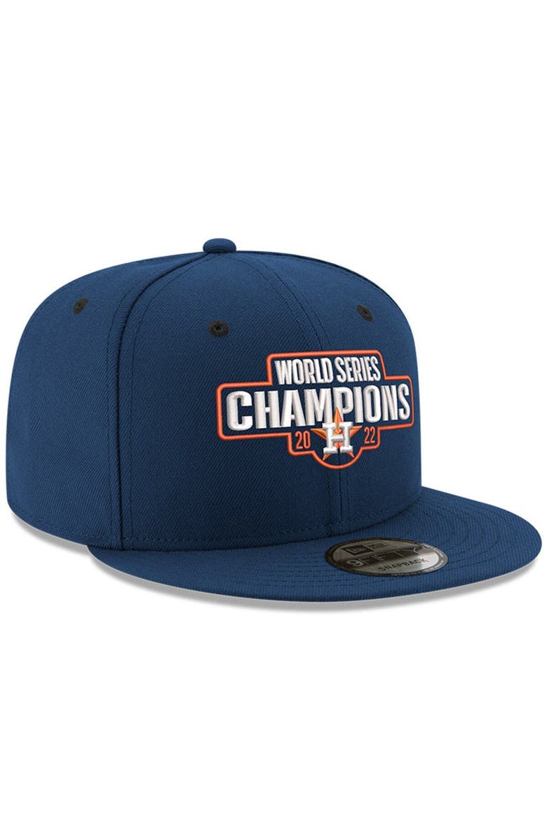 New Era Men's New Era Navy Houston Astros 2022 World Series Champions Statement 9FIFTY Snapback Hat, Alternate, color, 